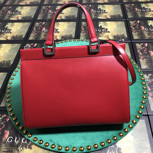 Gucci高仿專櫃女包 564714 古馳19春夏Zumi系列 Gucci中號單肩女包 Gucci平紋皮手提女包  gqy3253